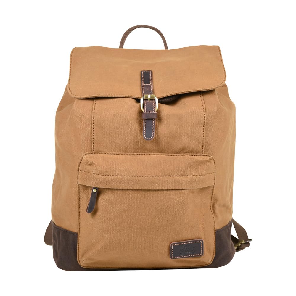 radar-1957-zaino-pelle-e-tessuto-stone-washed-con-tasca-water-resistant image 3