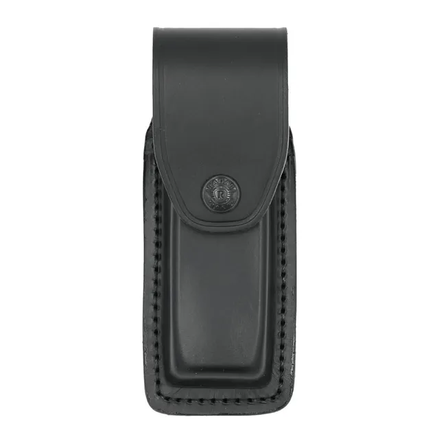radar-1957-porta-caricatore-bifilare-in-cuoio-sagomato-a-cofanetto-nero image 1