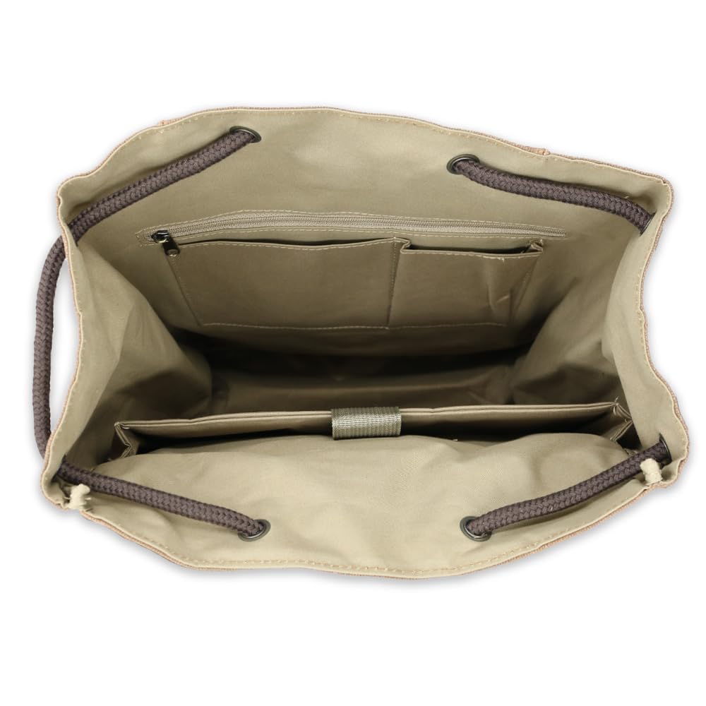 radar-1957-zaino-pelle-e-tessuto-stone-washed-con-tasca-water-resistant image 4