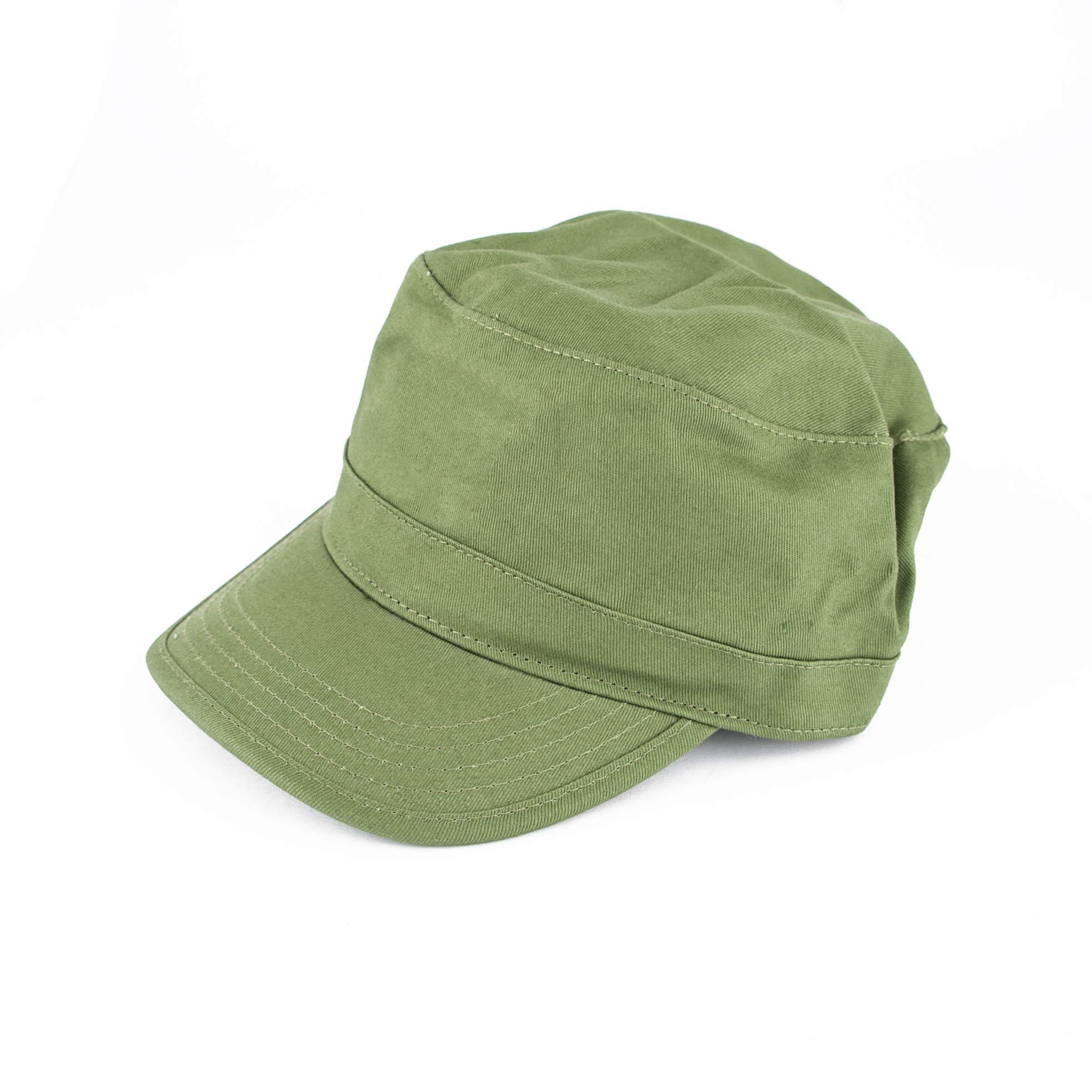 toni-system-cappello-con-visiera-verde-in-cotone-3-pannelli image 3